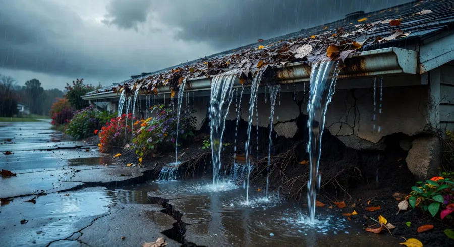 Your Landscaping, Driveway, and Walkways May Be Quietly Paying the Price for Bad Gutters — Here's What to Look For